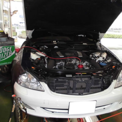 2093台目エンジン内部洗浄　メルセデスベンツS550　W221