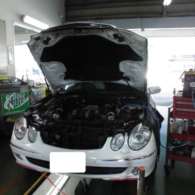 2104台目エンジン内部洗浄　メルセデスベンツE320　(W211)