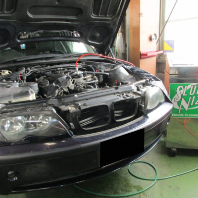 2126台目エンジン内部洗浄　BMW3（E46）
