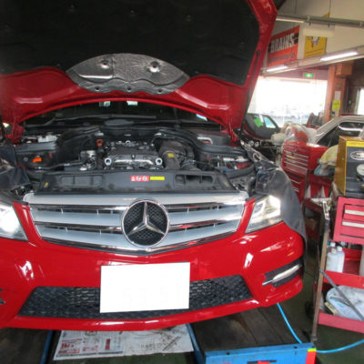 2122台目エンジン内部洗浄　ベンツC200ステーションワゴン（W204）