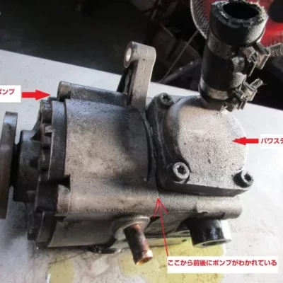 メルセデスベンツ500E　パワステポンプオーバーホール