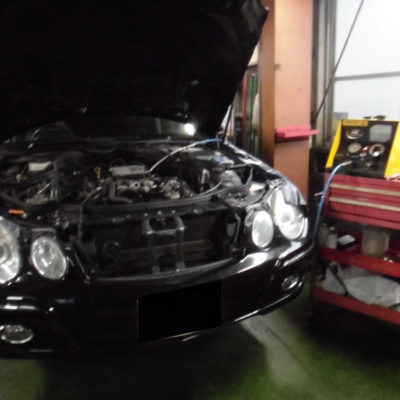 2149台目エンジン内部洗浄　メルセデスベンツE300（W211)