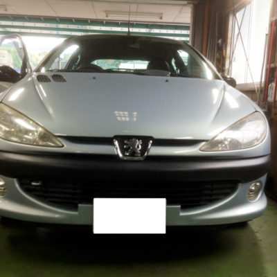 プジョー206　燃料漏れ・燃料タンク交換修理