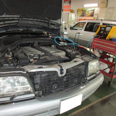 2153台目エンジン内部洗浄 メルセデスS600L E-140057