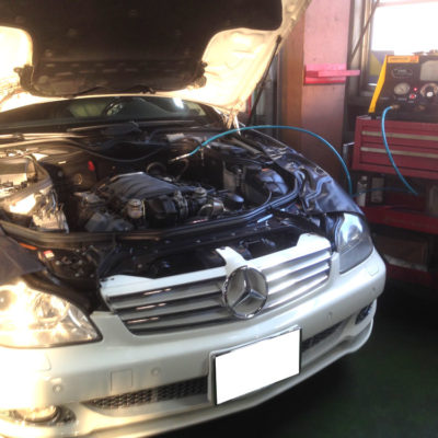 2174台目エンジン内部洗浄 メルセデス・ベンツCLS500(W219)  CBA-219375