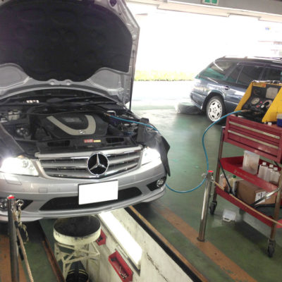 2176台目エンジン内部洗浄 メルセデス・ベンツC300(W204) DBA-204054