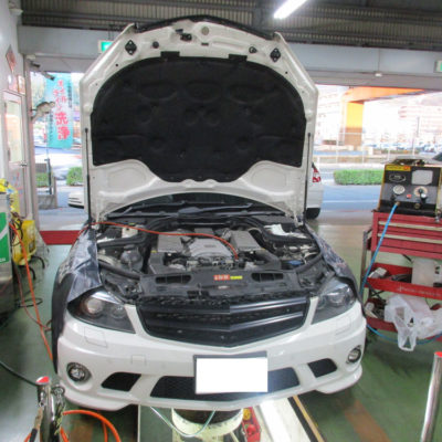 2152台目エンジン内部洗浄 メルセデス・ベンツC63AMG  CBA-204277