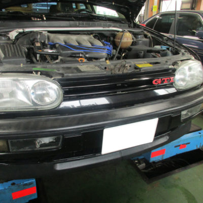 1993年式VWゴルフGTI　エンジンのハンチング点検・アイドルスイッチ修理