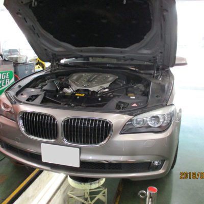 2194台目エンジン内部洗浄 BMWアクティブハイブリッド7 DAA-KX44