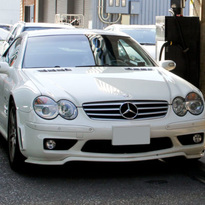 メルセデス・ベンツSL55AMG(R230)　エアコンから暖かい風が出ない　ヒーターバルブの修理