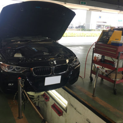 2266台目エンジン内部洗浄 BMWアクティブHV3 (F30)DAA-3F30
