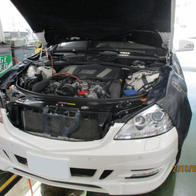 2290台目エンジン内部洗浄 メルセデス・ベンツS550 (W221) DBA-221171