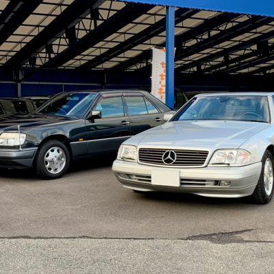 感謝の気持ちを込めて。メルセデス・ベンツの新しいオーナー様を当社で探させて頂いています。R129型SL500、W124型E280