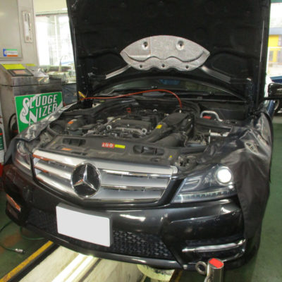 2331台目エンジン内部洗浄 メルセデス・ベンツC200 (W204) DBA-204048