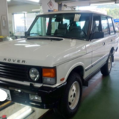 レンジローバークラッシック（1994年式）　マフラー交換（加工が必要･･･）