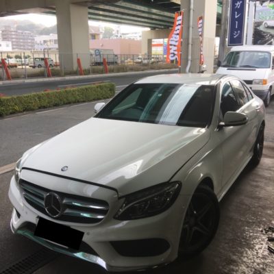 ベンツC(W205)ウィンドウォッシャー液の出が悪い修理