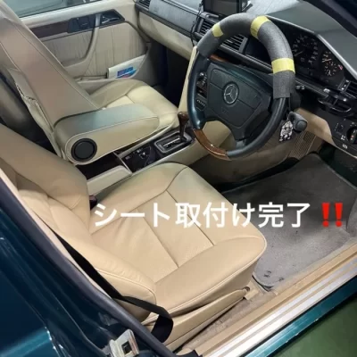 ベンツW 124 電動シート上下が動かない